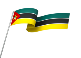 moçambique flagga element design nationell oberoende dag baner band png