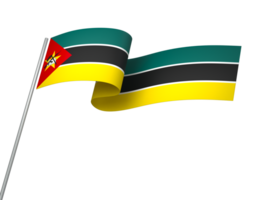 Moçambique bandeira elemento Projeto nacional independência dia bandeira fita png