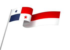 Panama Flagge Element Design National Unabhängigkeit Tag Banner Band png