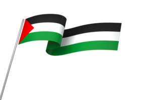 Palestine drapeau élément conception nationale indépendance journée bannière ruban png