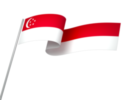 singapore flagga element design nationell oberoende dag baner band png