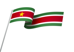 suriname drapeau élément conception nationale indépendance journée bannière ruban png