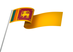 sri lanka bandera elemento diseño nacional independencia día bandera cinta png