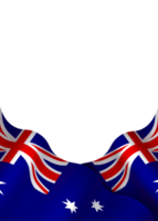 Australia flag element design national independence day banner ribbon png