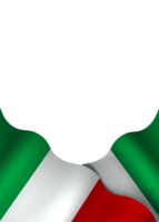 Italie drapeau élément conception nationale indépendance journée bannière ruban png