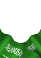 Saudi Arabia flag element design national independence day banner ribbon png