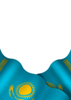 Kazakhstan flag element design national independence day banner ribbon png