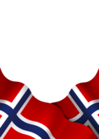 Norway flag element design national independence day banner ribbon png