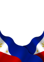 Philippines flag element design national independence day banner ribbon png