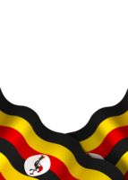 Uganda Flagge Element Design National Unabhängigkeit Tag Banner Band png