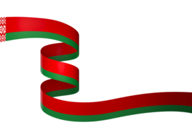 Belarus flag element design national independence day banner ribbon png