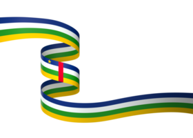 central africano república bandeira elemento Projeto nacional independência dia bandeira fita png