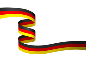 Germany flag element design national independence day banner ribbon png