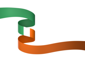 Irlanda bandiera elemento design nazionale indipendenza giorno bandiera nastro png