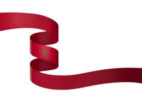 Marrocos bandeira elemento Projeto nacional independência dia bandeira fita png