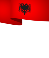 Albânia bandeira elemento Projeto nacional independência dia bandeira fita png