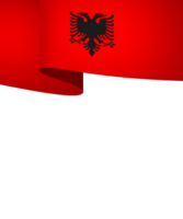 Albania flag element design national independence day banner ribbon png