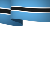 Botswana flag element design national independence day banner ribbon png