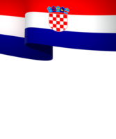 Croatia flag element design national independence day banner ribbon png