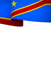 DR Congo flag element design national independence day banner ribbon png