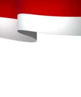 Indonesia flag element design national independence day banner ribbon png