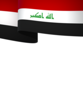 Iraq flag element design national independence day banner ribbon png