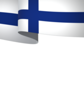 Finlande drapeau élément conception nationale indépendance journée bannière ruban png