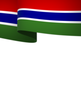 The Gambia flag element design national independence day banner ribbon png