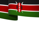 kenya flagga element design nationell oberoende dag baner band png