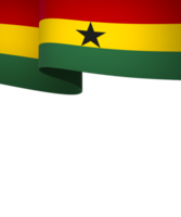 Ghana flag element design national independence day banner ribbon png