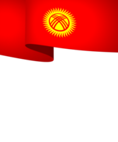 Kyrgyzstan flag element design national independence day banner ribbon png