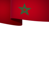 Morocco flag element design national independence day banner ribbon png