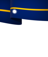 Nauru flag element design national independence day banner ribbon png