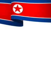 norte Corea bandera elemento diseño nacional independencia día bandera cinta png