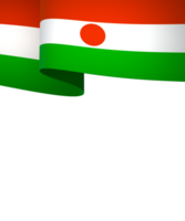 Niger flag element design national independence day banner ribbon png