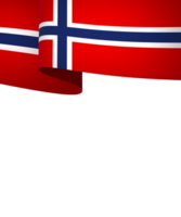 Norway flag element design national independence day banner ribbon png