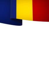 Romania flag element design national independence day banner ribbon png