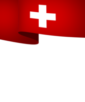 Switzerland flag element design national independence day banner ribbon png