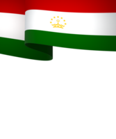 Tajikistan flag element design national independence day banner ribbon png