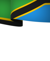 Tanzanie drapeau élément conception nationale indépendance journée bannière ruban png