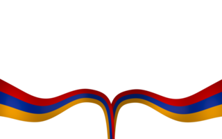 Armenia flag element design national independence day banner ribbon png