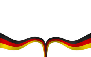 Germany flag element design national independence day banner ribbon png