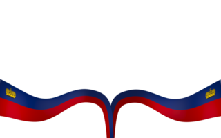 Liechtenstein drapeau élément conception nationale indépendance journée bannière ruban png