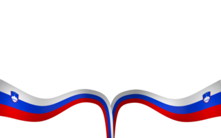 Slovenia flag element design national independence day banner ribbon png