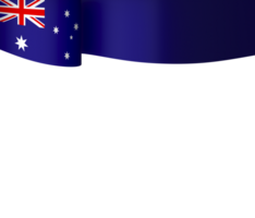Australia flag element design national independence day banner ribbon png
