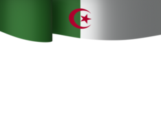 algeriet flagga element design nationell oberoende dag baner band png