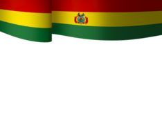 Bolivia flag element design national independence day banner ribbon png