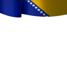 Bosnien und Herzegowina Flagge Element Design National Unabhängigkeit Tag Banner Band png