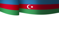 azerbaijan bandiera elemento design nazionale indipendenza giorno bandiera nastro png