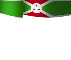 burundi drapeau élément conception nationale indépendance journée bannière ruban png